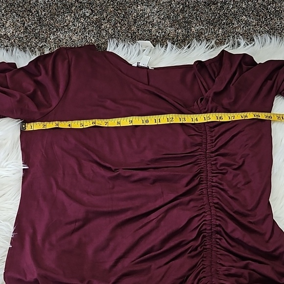 Cato Elderberry Wine Side Cinched Dress NWT - Picture 11 of 12